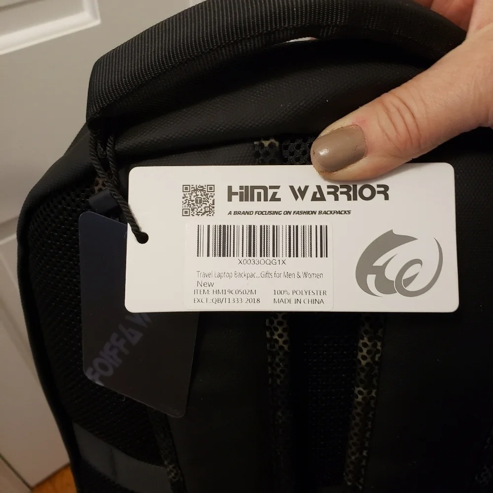 NWT Himz Warrior Camoprint Unisex Backpack/Laptop Bag, School, Work, Gym